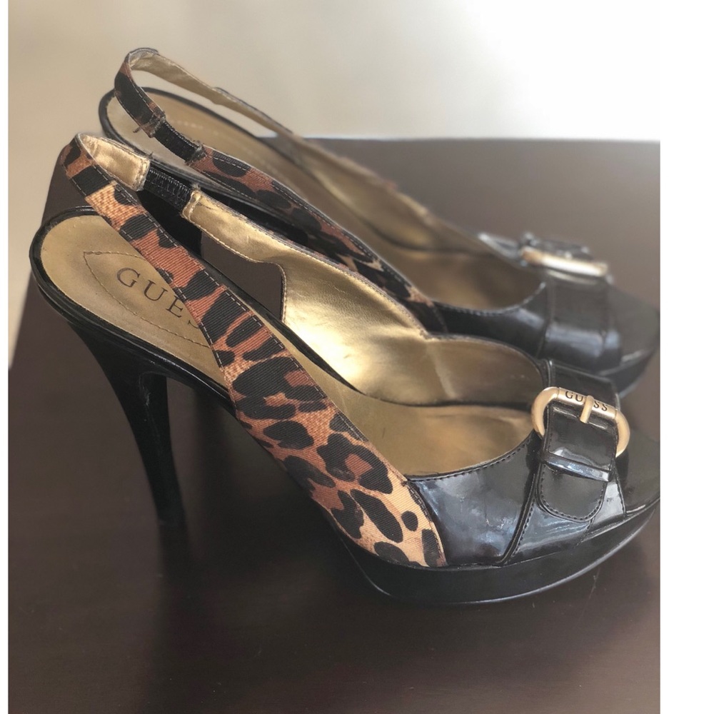 Guess Leather Open Toe Sandals